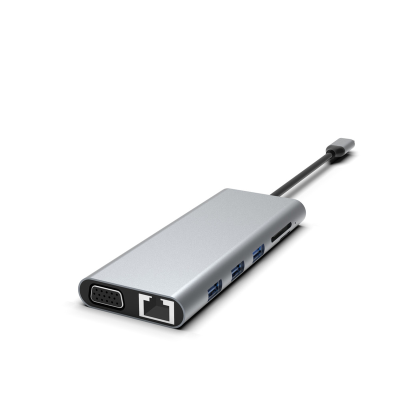 5-في-1 محور USB C مع Ethernet USB A Rj45 محول نوع C محطة توصيل MacBook