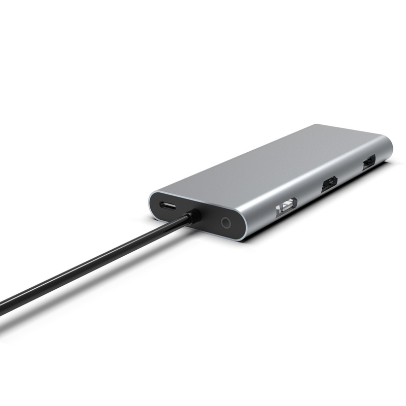 9 في 1 100W USB C Hub 4k 60Hz قارئ بطاقات HDMI PD USB 3.0/2.0 جيجابيت إثنر USB C Dock