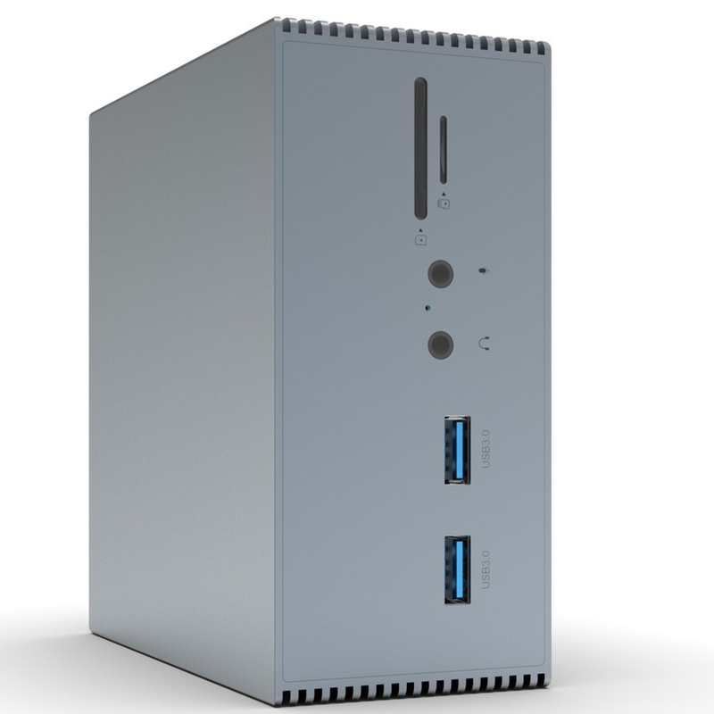 محطة توصيل 12 في 1 الرمادي Alumilum USB C للويندوز MacOS و Linux - دقة شاشة 4K 60Hz