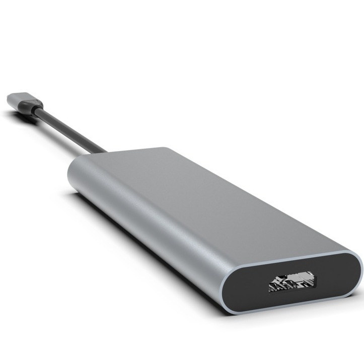 محول USB-C عالي السرعة مع USB 3.0 HDMI PD الشحن شعار مخصص متاح ل
