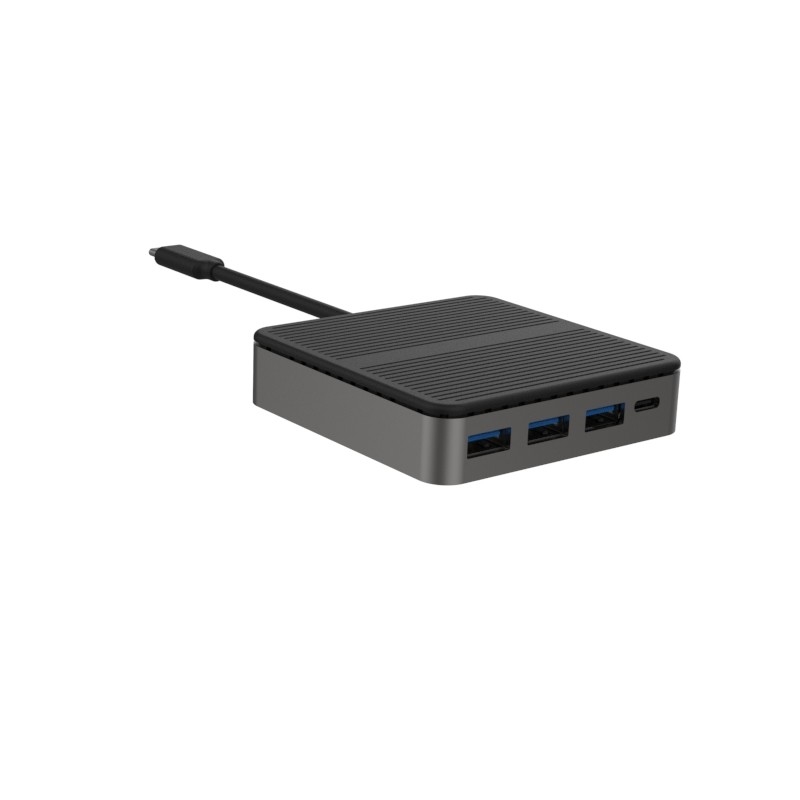 مربع 6 في 1 HD مزدوج 4K نوع C المرفأ مع RJ45 PD 100W SD TF 3xUSB 3.0 Docking Hdmi Hub Usb C A