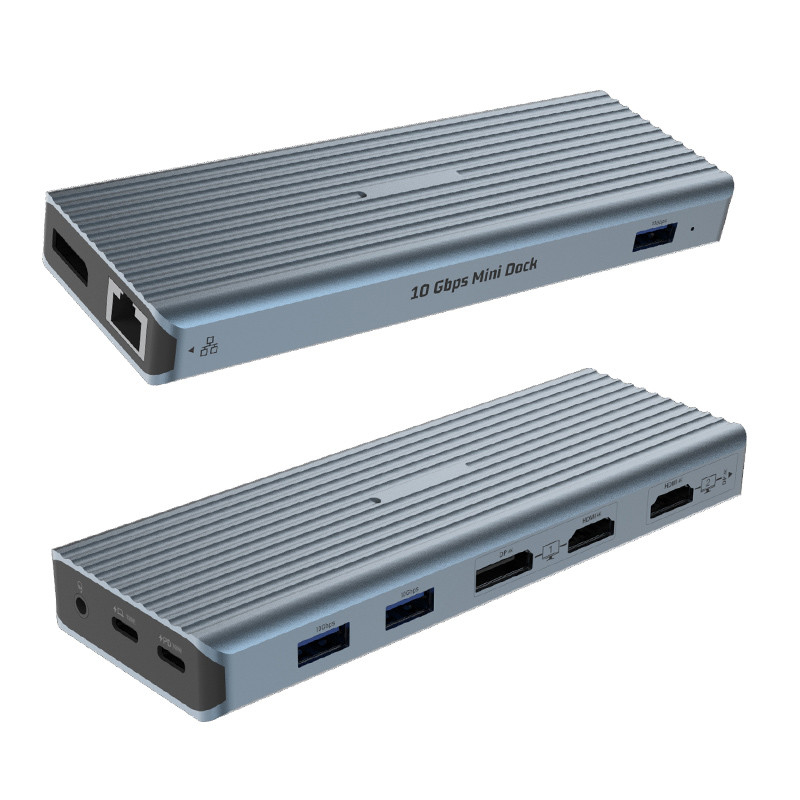 11-في-1 متعددة الوظائف محطة توصيل USB-C محطة توصيل USB 3.0 نوع C قراءة صوت الألعاب RJ45 HDMI