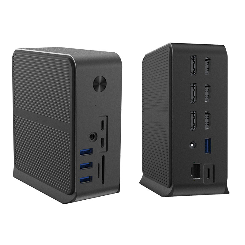 12 في 1 محطة توصيل USB C HUB مع العديد من منافذ USB C USB Type C 4K RJ45 VGA محول محاور USB