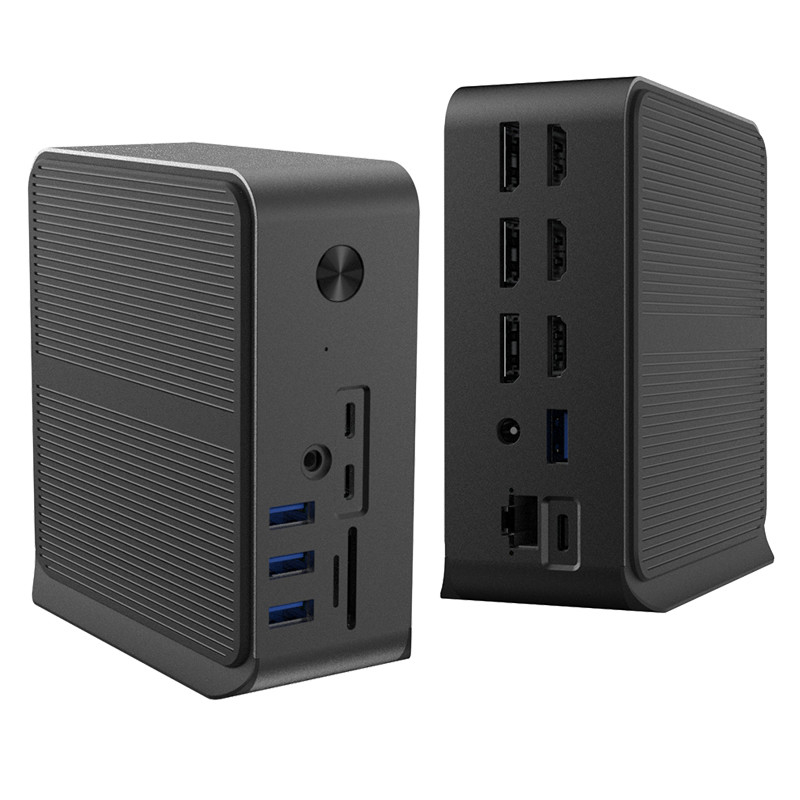 12 في 1 محطة توصيل USB C HUB مع العديد من منافذ USB C USB Type C 4K RJ45 VGA محول محاور USB