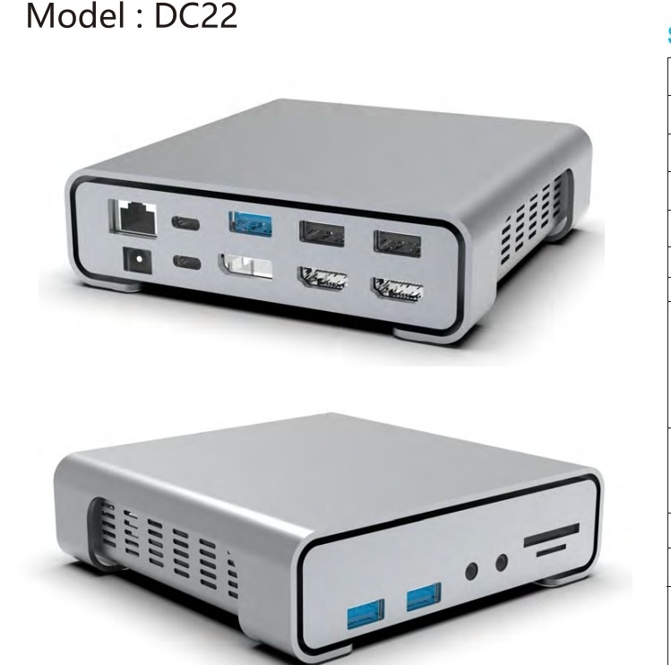16 في 1 USB C Hub Type-C إلى PD HDMI USB3.0 USB2.0 USB-C SD TF RJ45 محطة توصيل