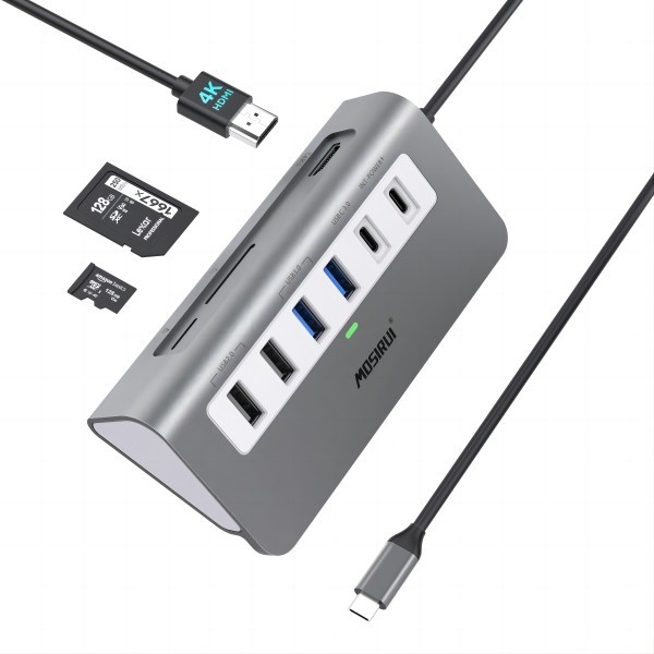 10/100/1000 Mbps Ethernet USB C Adapter متوافق مع ويندوز / ماكوس / أندرويد / لينكس تصل إلى سرعة نقل البيانات 10Gbps