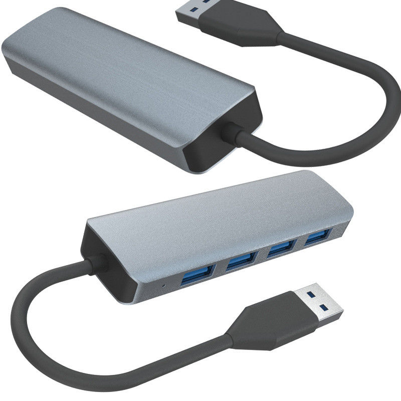 كل شيء في واحد USB A محور متعدد USB 3.0 محور نقل البيانات بدون جهد 5Gbps دعم الطاقة Mac