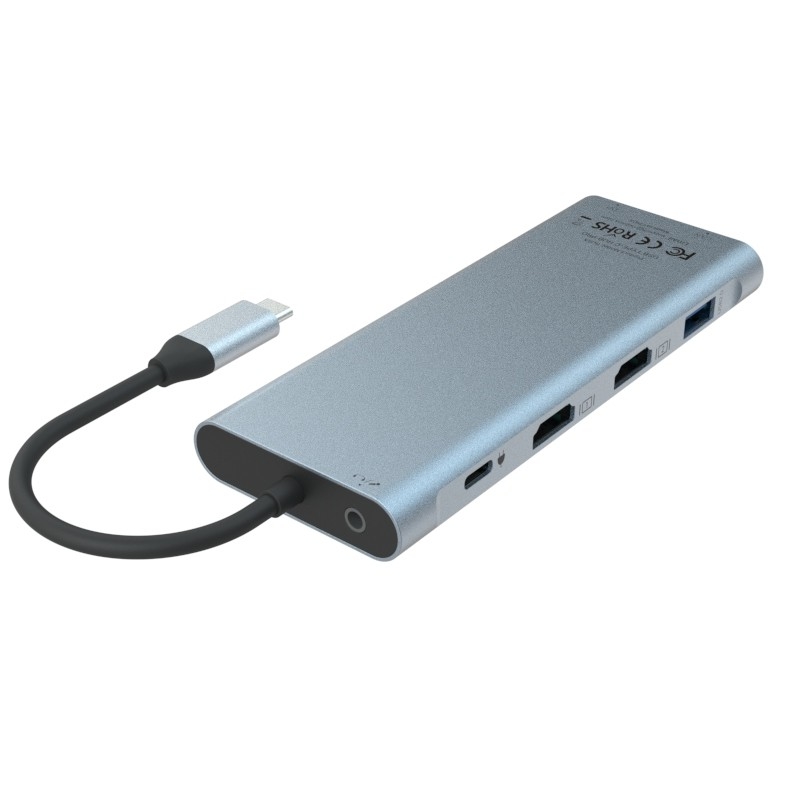 11-في-1 USB نوع C متعدد الوظائف محور محول للكمبيوتر المحمول والهاتف المحمول