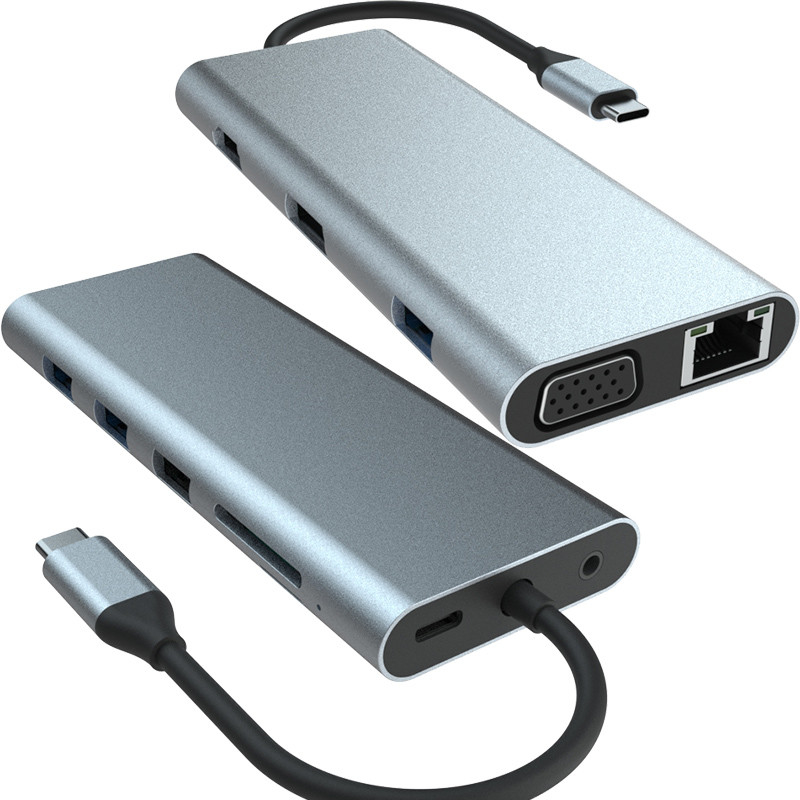 ماك بوك برو USB-A محول HDMI USB C مع وصلة وتشغيل 5V / 1A خروج الطاقة
