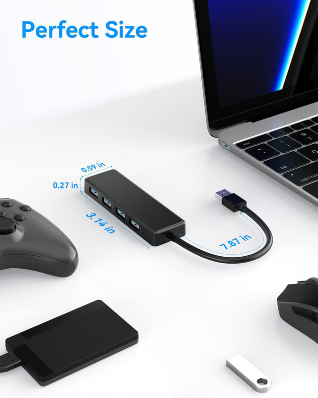 4 منافذ USB C محور محور USB 3.0 محور Ultra Slim محور بيانات محمول نقل بيانات قابل للتطبيق