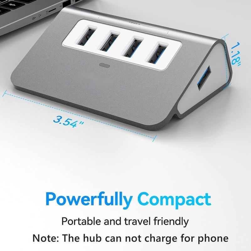 10 منافذ USB C Hub محمول USB C Hub نوع C إلى 4 منافذ USB A لجهاز كمبيوتر لوحي