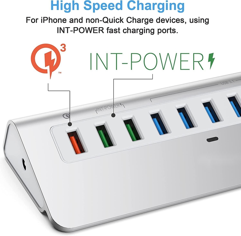 سرعة نقل البيانات تصل إلى 10 / 5Gbps محور اتصال USB-C مع شهادة CE