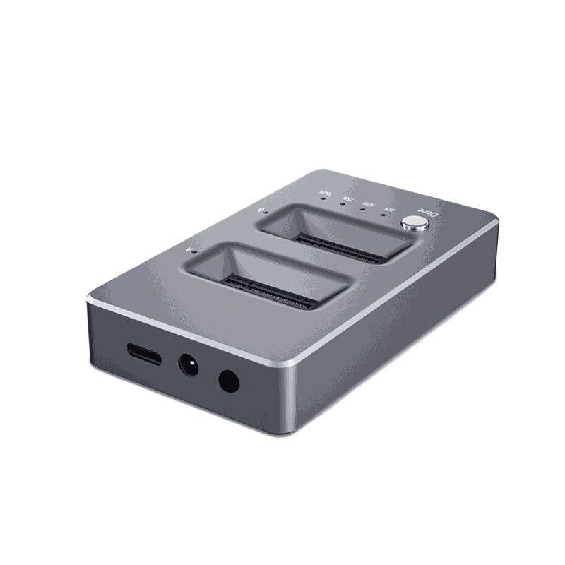 محطة توصيل النسخة غير المباشرة محرك أقراص صلبة خارجي مزدوج محطة NVMe M.2 SSD دعم نسخة نظام واحد