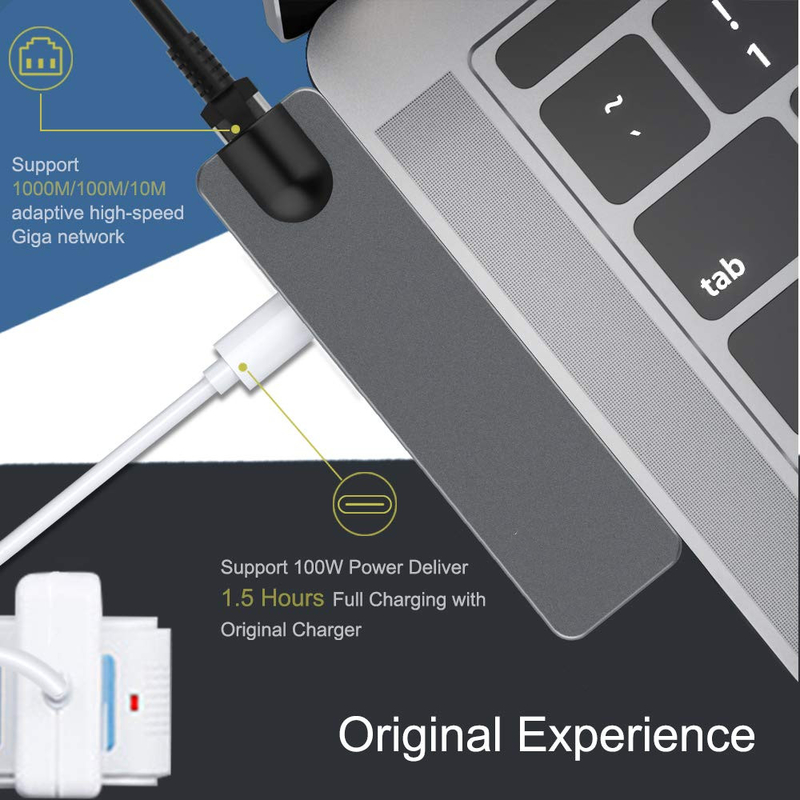 Vga Hub HDMI USB C محطة توصيل USB C Multi Hub Splitter Concentrator محطة توصيل حاسوب محمولة