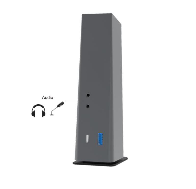 محطة توصيل USB C 4k HDMI مع توصيل الطاقة محطة توصيل USB Type-C 4K Ethernet RJ45