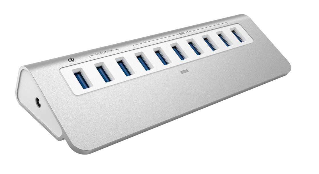 10 في 1 USB C HUB 2.0-4.0 Type C HUB Multi Splitter OTG Adapter محول طاقة USB لجهاز ماك بوك