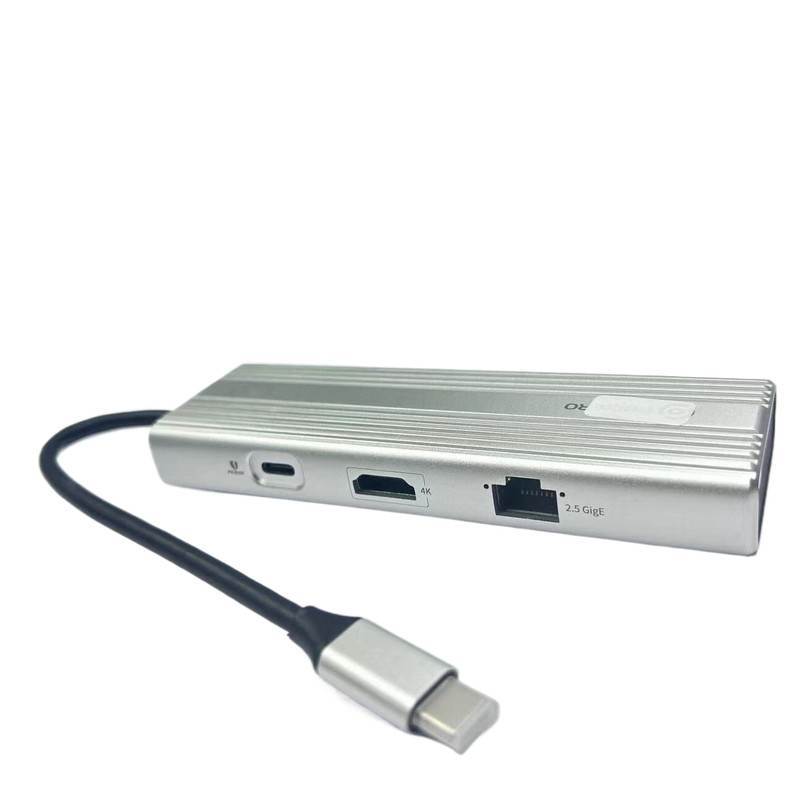 5 منفذ 5 في 1 محطة توصيل محور USB C USB-C إلى HDMI USB A 3.0 PD 100W