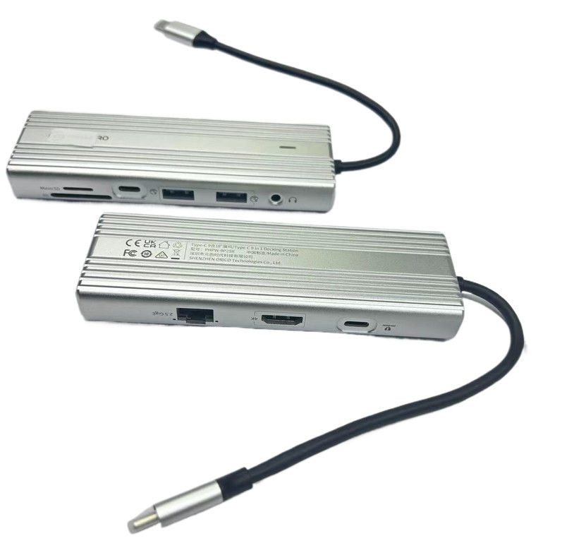 ماك usb c محور 6 في 1 محطة توصيل USB-C إلى USB A 3.0 PD 100W لـ mac mini m1 m2