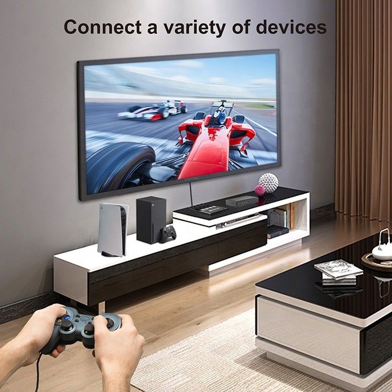 8K HDMI Switch 3 In 1 Out دعم 3 HDMI مدخل 8K 60Hz 4K 120Hz تكنولوجيا متقدمة