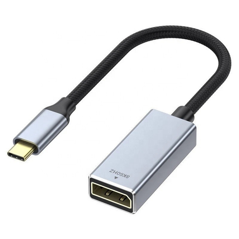 سترة بي.في.سي الذكور والإناث USB C نوع C إلى كابل محول شاشة العرض لـ 8K 60Hz الفيديو الصوتي