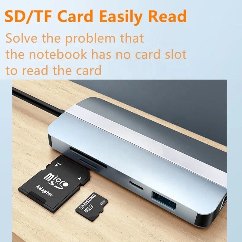 ماك نوت بوك 9 في 1 نوع C USB-C محور مع HDTV متعدد منفذ محطة توصيل محول