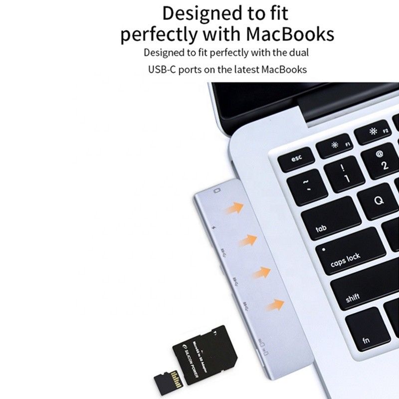 USB C Type C 4K 30Hz HDMI USB 3.0 TF SD محطة توصيل محور المحولات لـ Macbook Pro