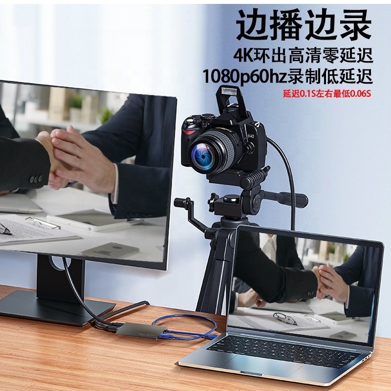 لوك أوت USB C Type C Hub مع بطاقة التقاط فيديو HDMI عالية الوضوح 4K 60Hz