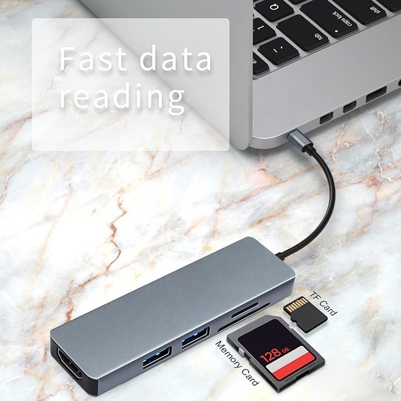 11 في 1 محور USB-C نوع C إلى HDMI USB3.0 USB2.0 SD TF محور محول مع قارئ بطاقات