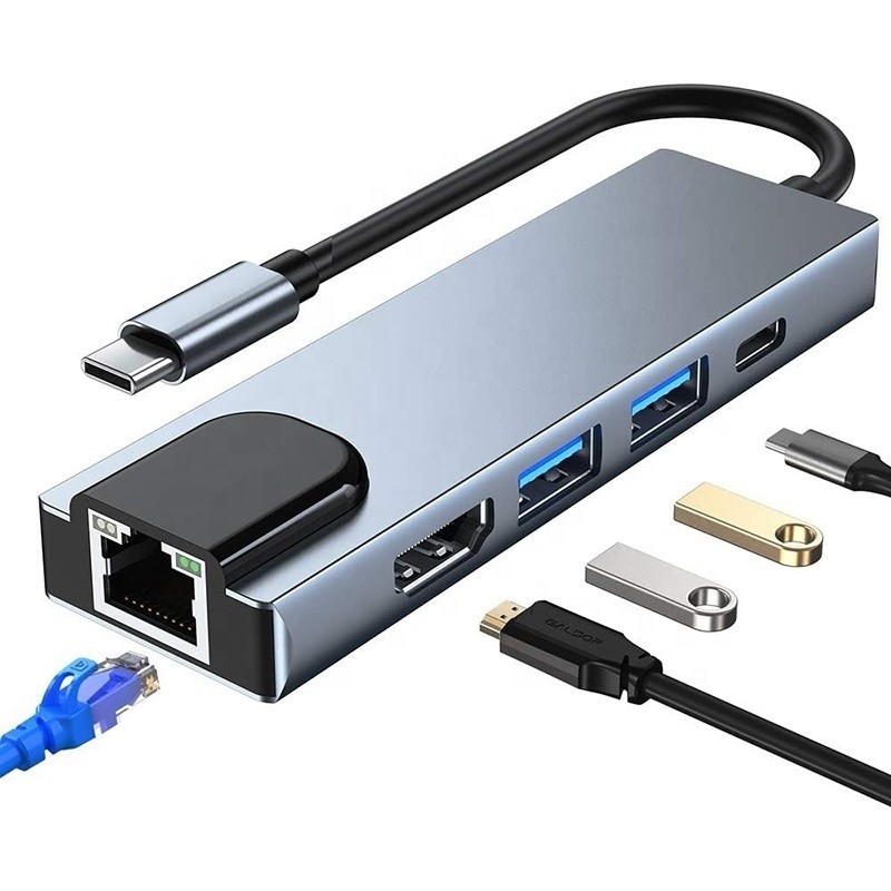 محول USB C 13 في 1 4K HDMI Hub Type C إلى HDMI 4K USB 3.0 2.0 PD محول الشحن