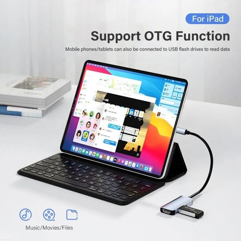 USB 3.1 / USB Type-C Hub Adapter Docking Station مع 4K HDMI USB3.0 USB 3.0 Type C PD