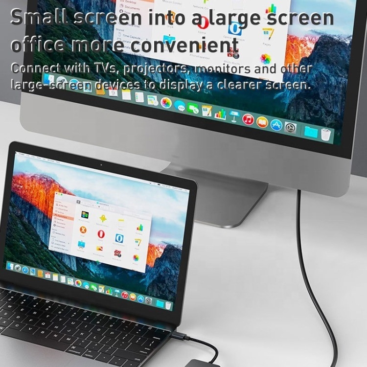8-In-1 Multiport Adapter USB-C Hub مع HDMI 3 USB3.0 RJ45 و PD Output 5-8 منافذ