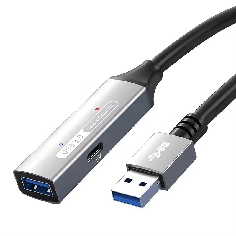 USB 3.0 محور تمديد نوع A ذكر إلى امرأة سلك البيانات مع USB C محور الطاقة الطويلة