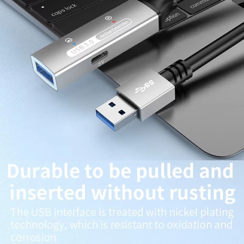 USB 3.0 محور تمديد نوع A ذكر إلى امرأة سلك البيانات مع USB C محور الطاقة الطويلة