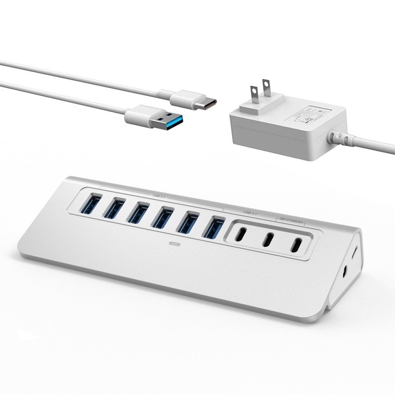 محور USB من النوع C مع منفذ من النوع C ومادة سبيكة الألومنيوم