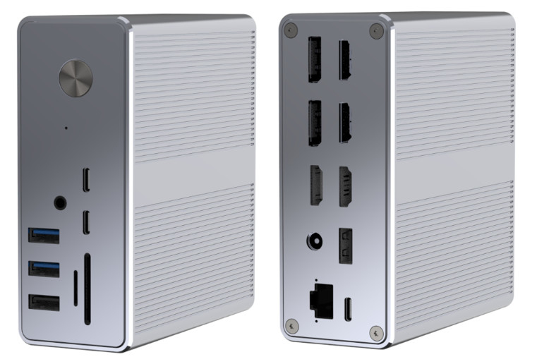 شعار OEM / ODM Thunderbolt Connection Hub لدعم شاشة 4K وما وراءها