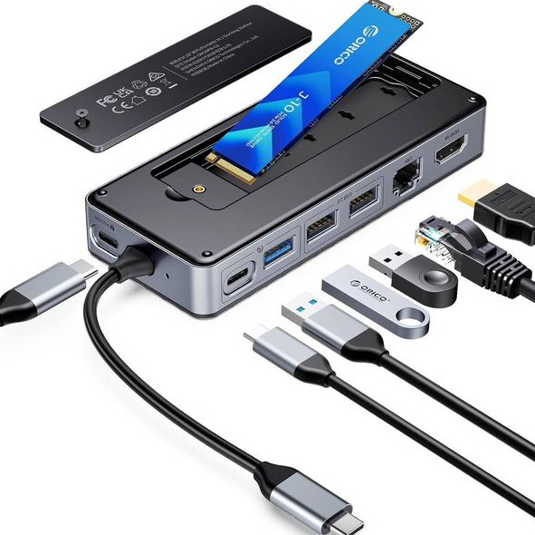 رابط العرض USB 3.0 محطة توصيل محاصرة من NVMe NGFF SSD Windows Mac Chrome OS