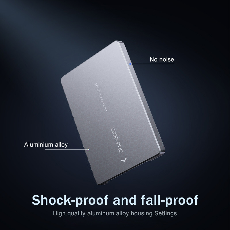 مقاومة الصدمات ما يصل إلى 4TB SSD 350G عند 0.5ms 0 °C إلى 55 °C مقاومة للصدمات