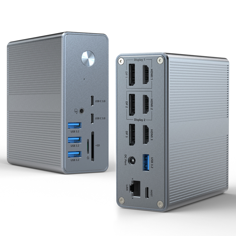 شعار OEM / ODM Thunderbolt Connection Hub لدعم شاشة 4K وما وراءها