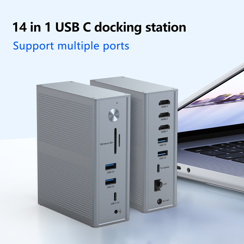 مصدر الطاقة Subosen USB-C PD 100W محطة توصيل USB-C للتوافق السريع والسلس مع الأجهزة