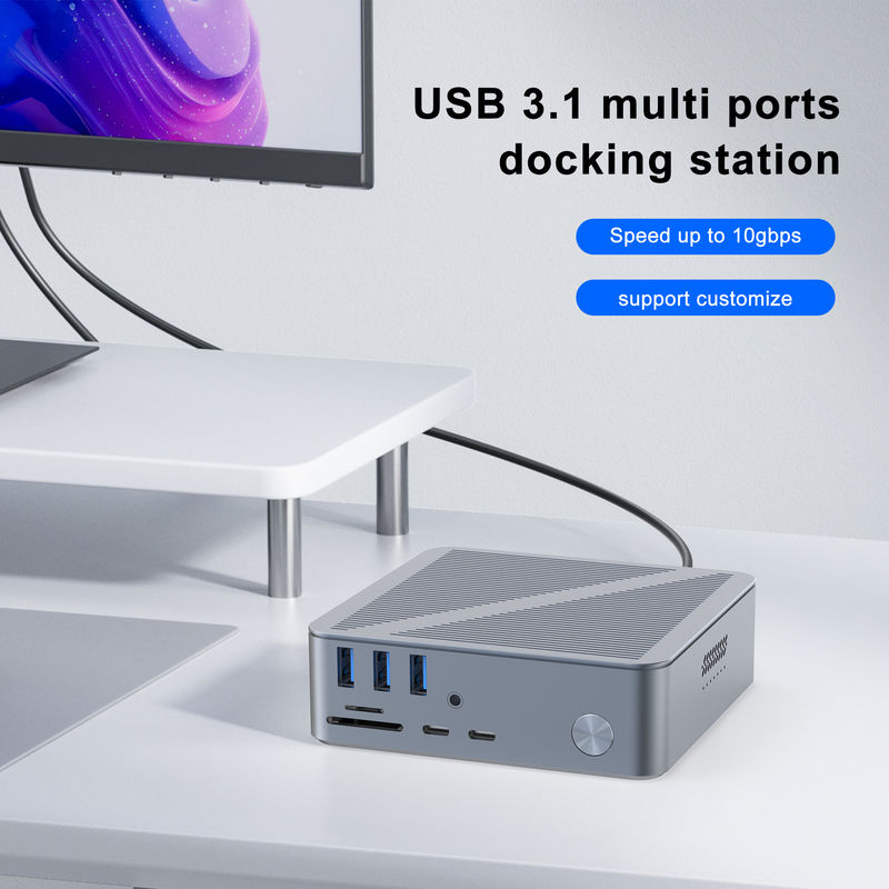 محطة توصيل سطح المكتب USB-C محطة توصيل سطح المكتب USB C 3.1 لجهاز كمبيوتر محمول